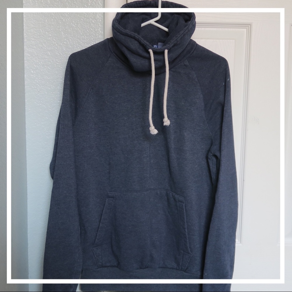 Blue Cowl Neck Hoodie 🔷